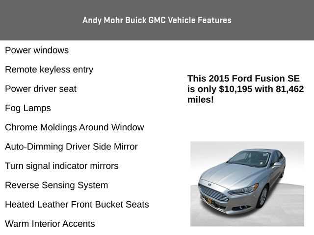 Used 2015 Ford Fusion SE w/ Equipment Group 202A FWD image 12