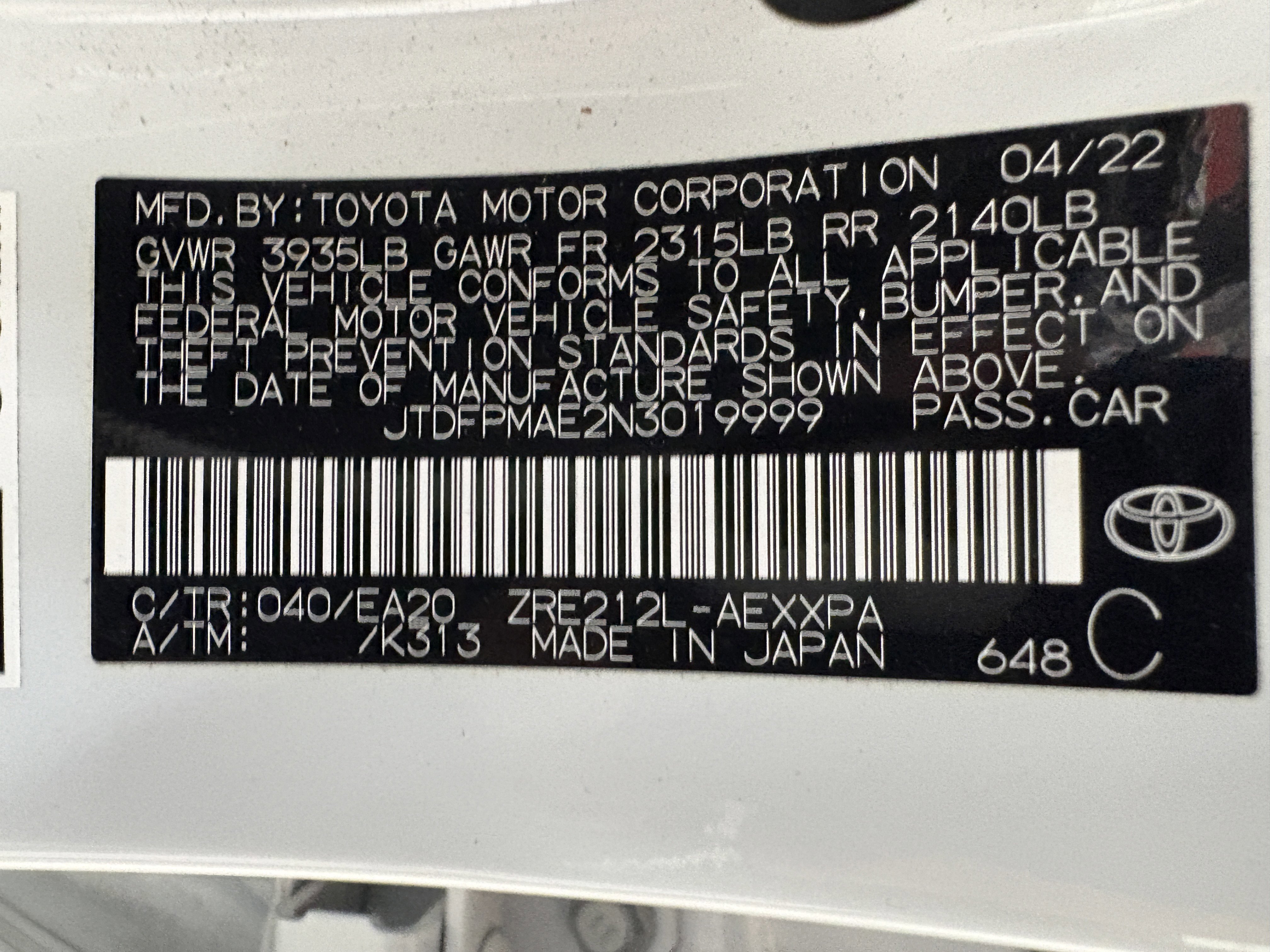 Used 2022 Toyota Corolla XLE FWD image 38