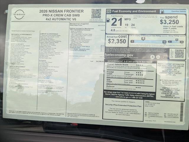 New 2026 Nissan Frontier Pro-X image 16