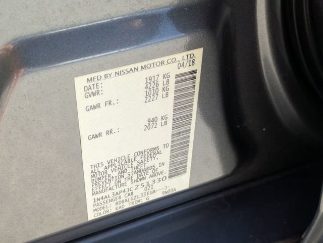 Used 2018 Nissan Altima 2.5 S w/ S Convenience Package FWD image 30