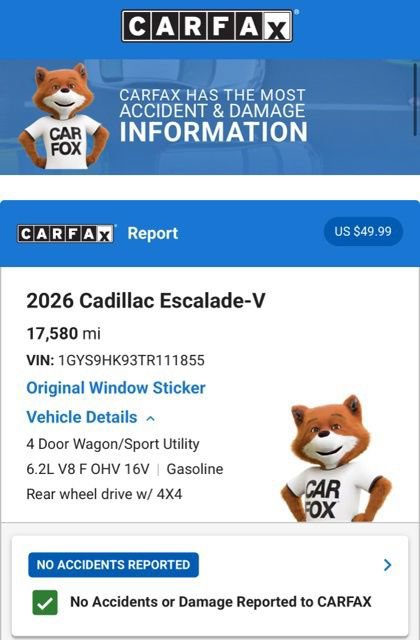 Used 2026 Cadillac Escalade V AWD/4WD image 6