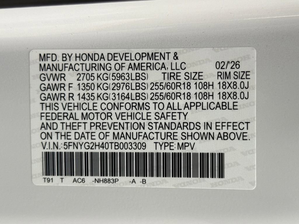 New 2026 Honda Pilot EX-L image 28