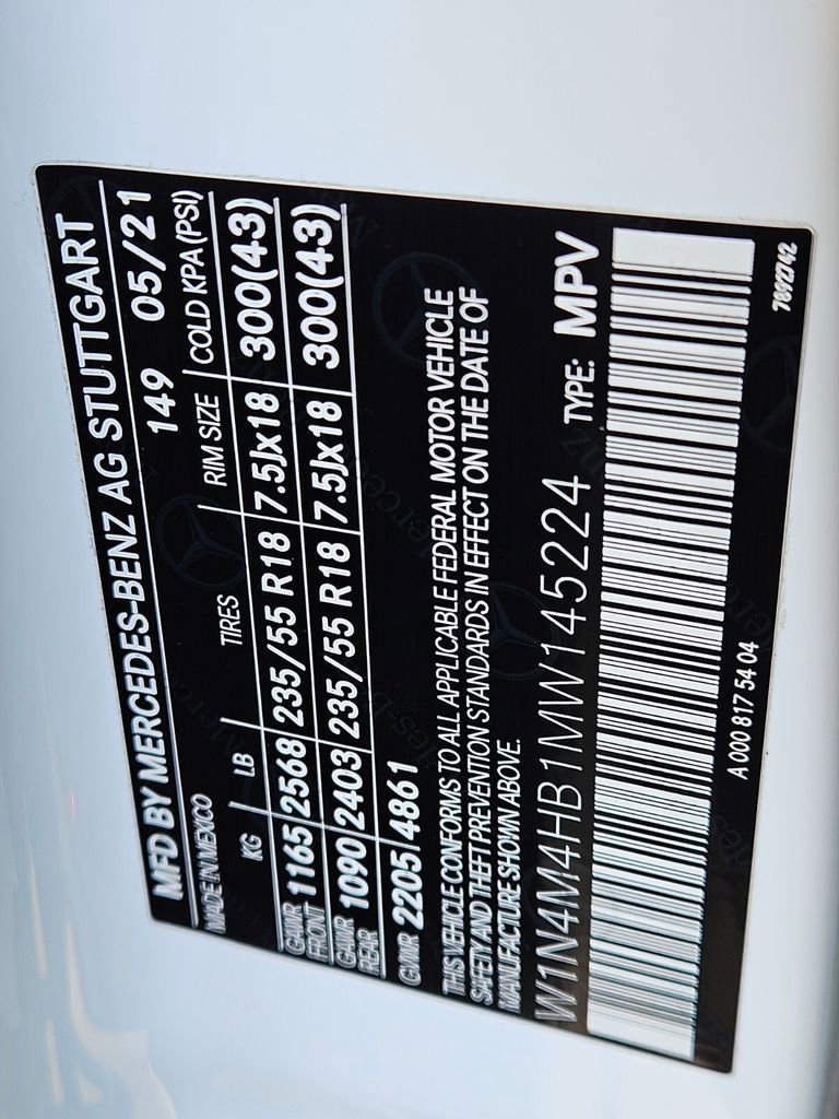 Certified 2021 Mercedes-Benz GLB 250 GLB 250 image 29