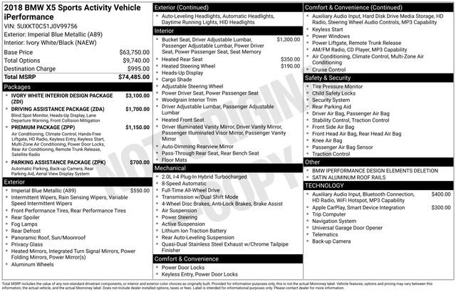 Used 2018 BMW X5 xDrive40e image 16