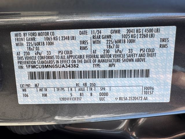 Certified 2025 Ford Escape ST-Line w/ Tech Pack #1 image 28