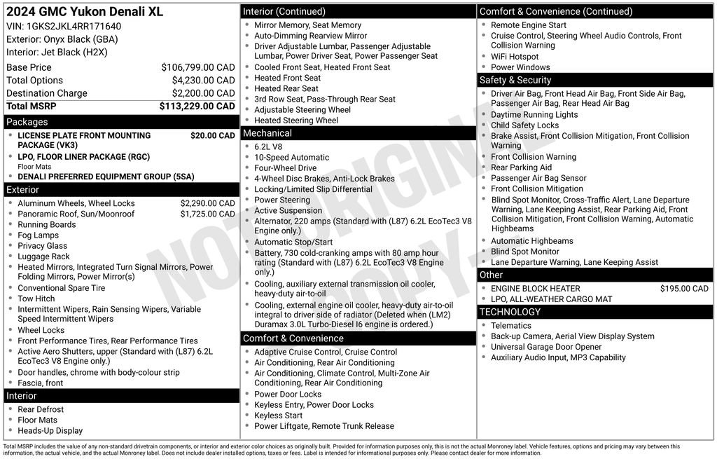 Used 2024 GMC Yukon XL Denali AWD/4WD image 6