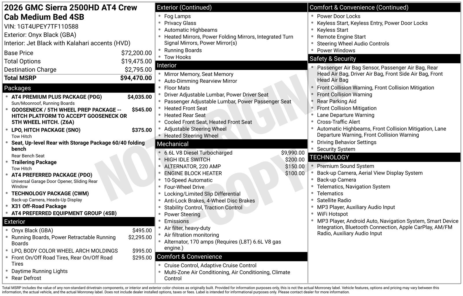 Used 2026 GMC Sierra 2500 AT4 w/ AT4 Premium Plus Package AWD/4WD image 38