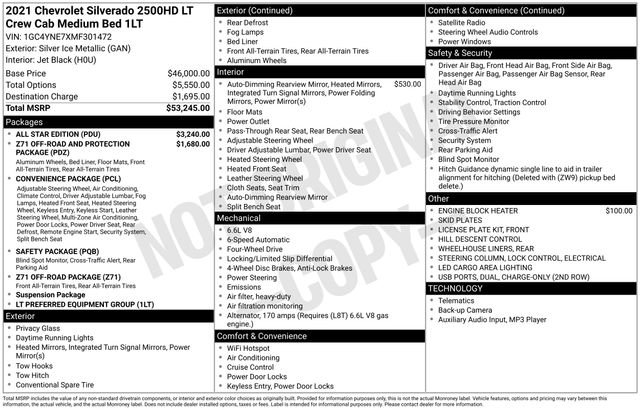 Used 2021 Chevrolet Silverado 2500 LT w/ All Star Edition image 36