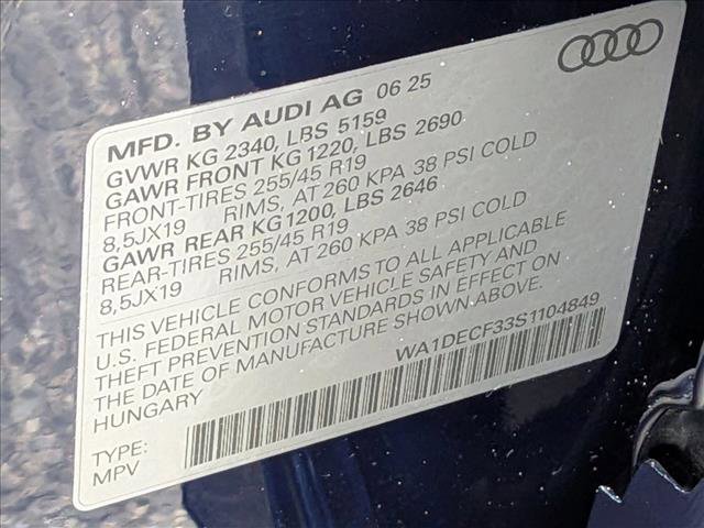 Certified 2025 Audi Q3 2.0T Premium w/ Convenience Package image 25