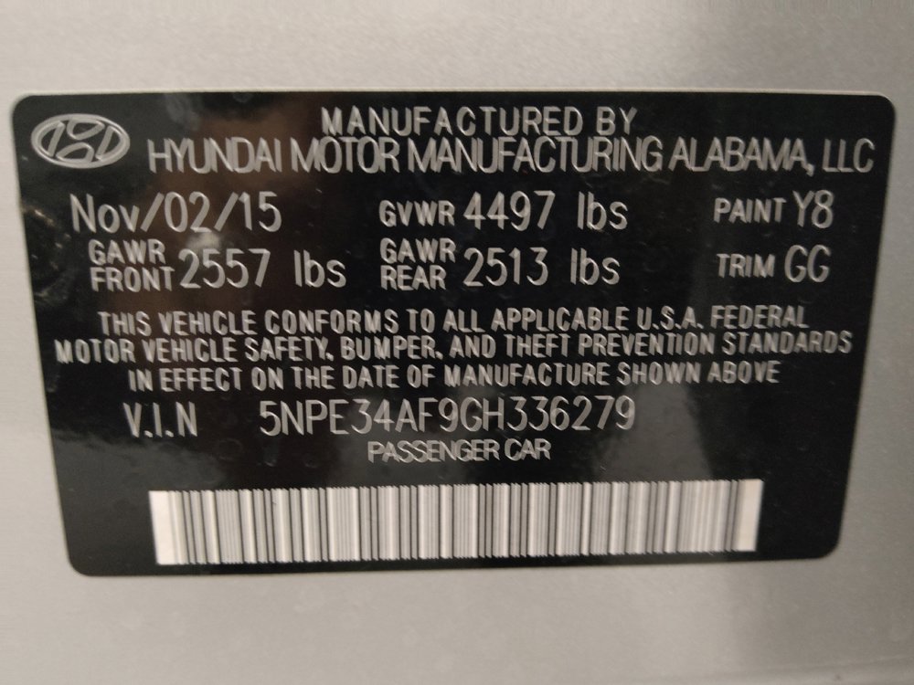 Used 2016 Hyundai Sonata Sport w/ Option Group 02 FWD image 33