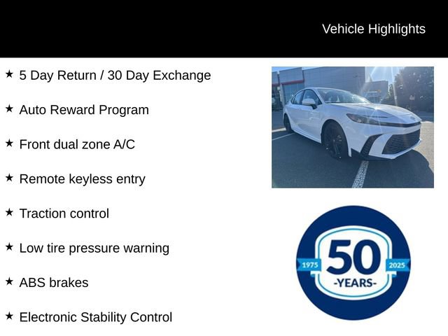 Used 2025 Toyota Camry SE FWD image 7