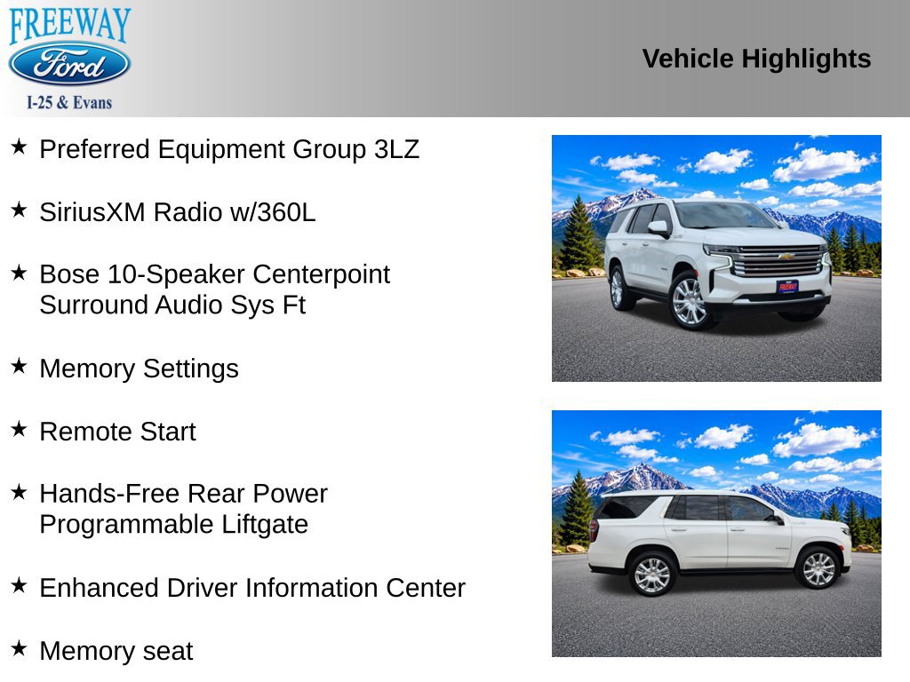 Used 2022 Chevrolet Tahoe High Country AWD/4WD image 3