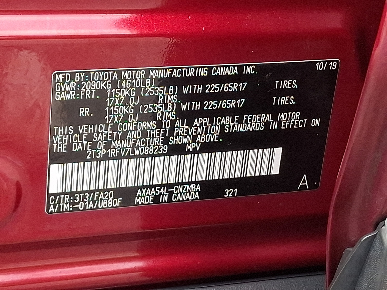 Used 2020 Toyota RAV4 XLE w/ Convenience Package AWD/4WD image 28