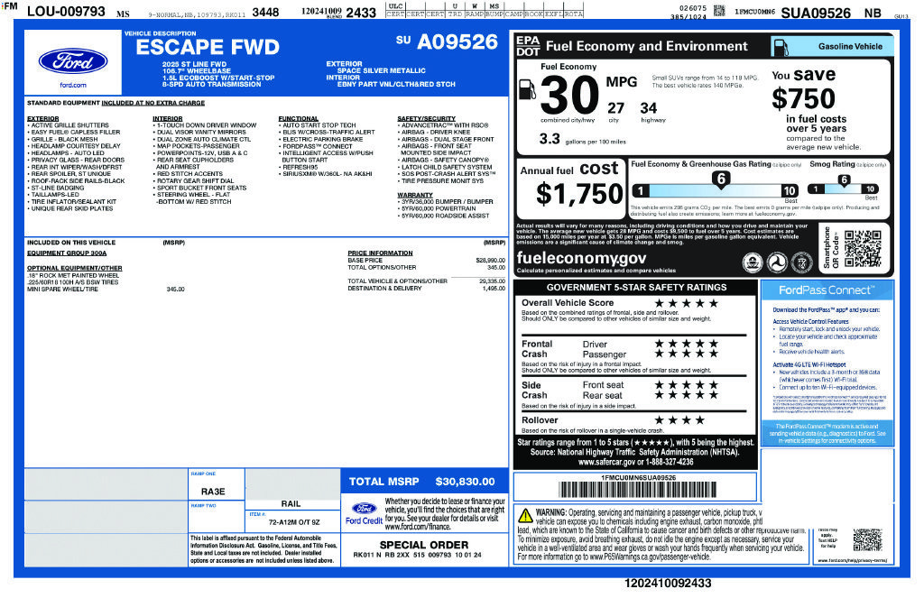 Used 2025 Ford Escape ST-Line FWD image 47