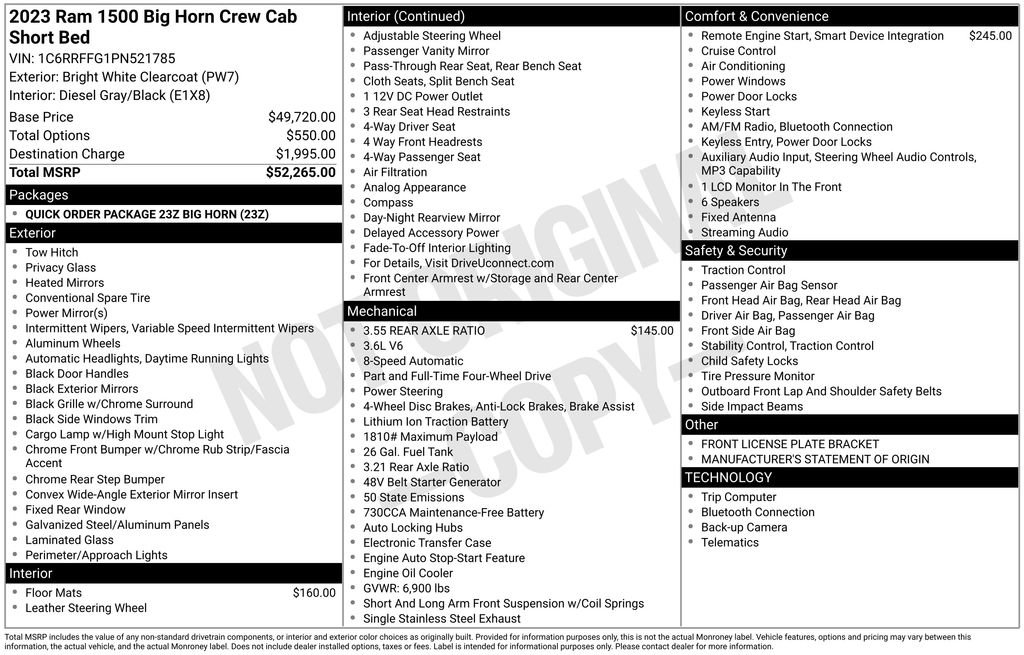 Used 2023 RAM 1500 Big Horn AWD/4WD image 33