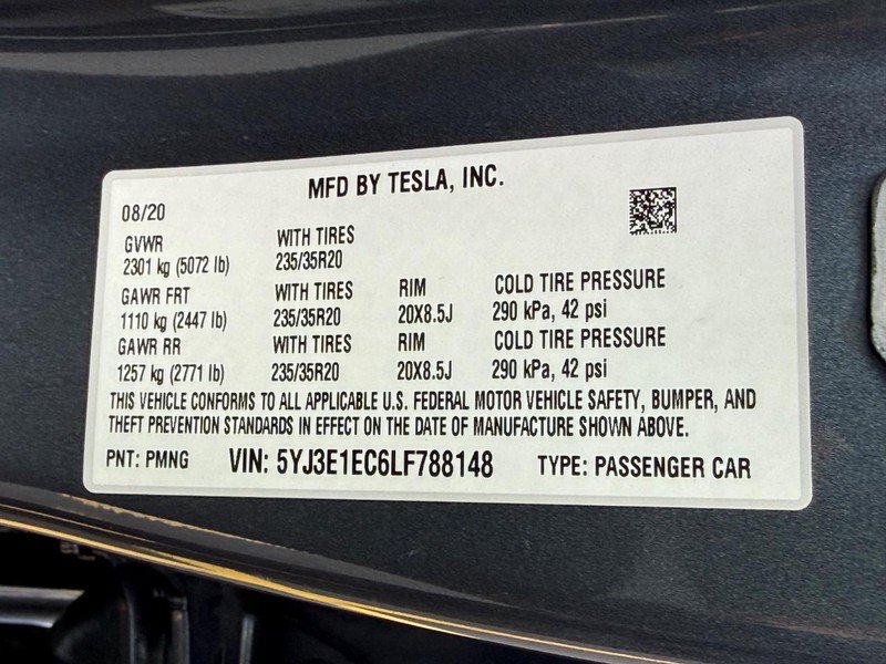 Used 2020 Tesla Model 3 Performance AWD/4WD image 29