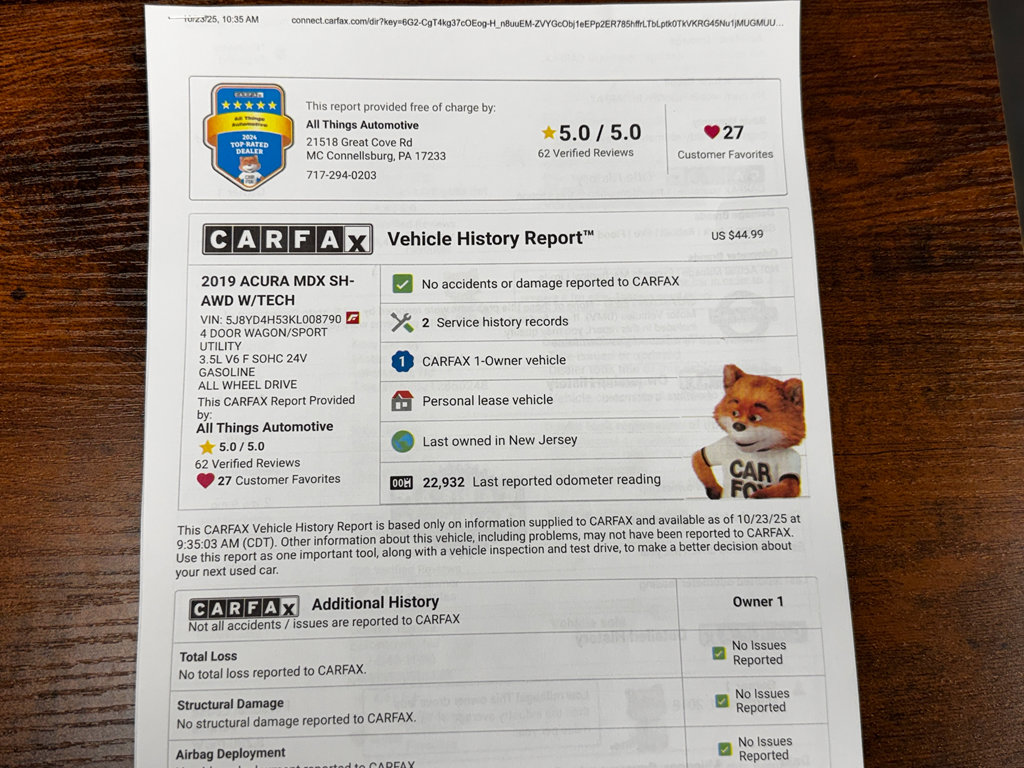 Used 2019 Acura MDX SH-AWD w/ Technology Package image 46