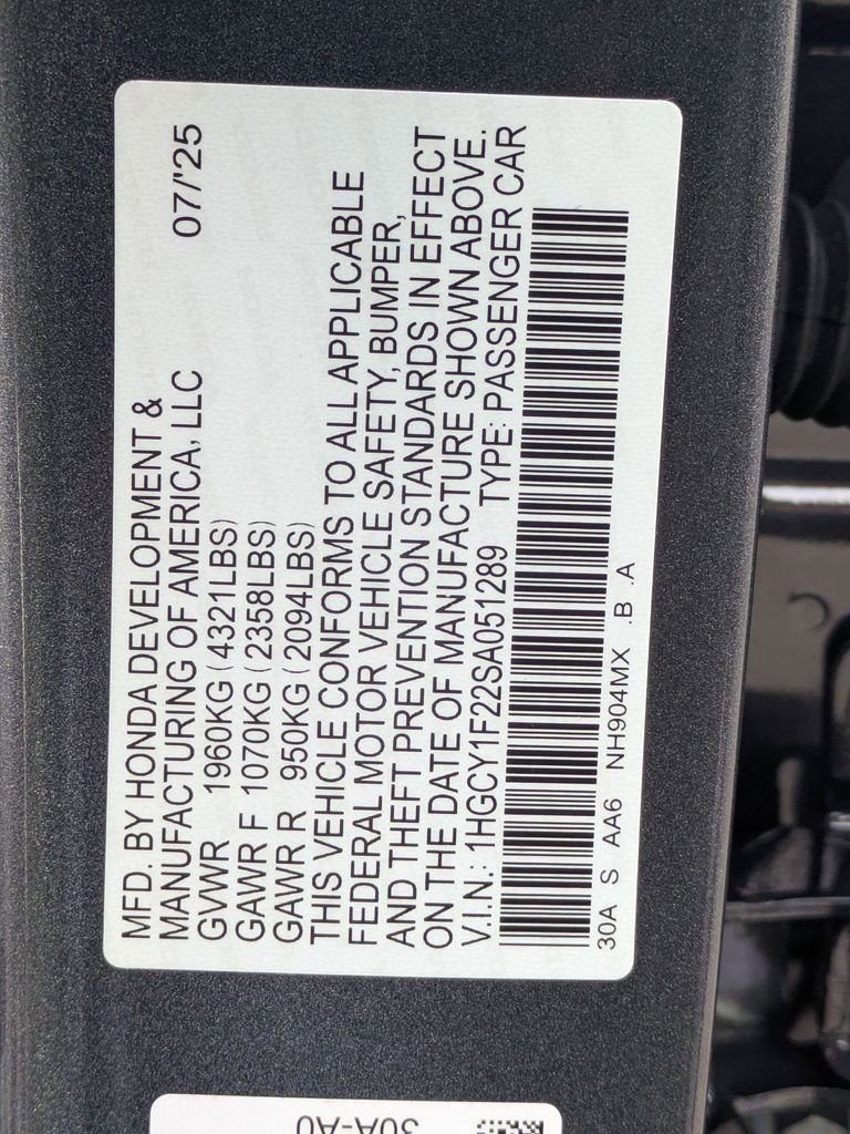 Certified 2025 Honda Accord LX image 24