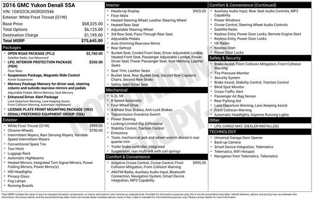 Used 2016 GMC Yukon Denali w/ Open Road Package image 4