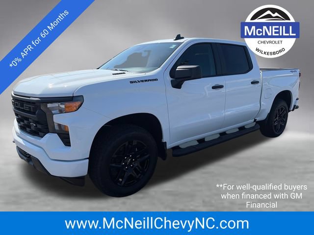 New 2026 Chevrolet Silverado 1500 Custom w/ Turbomax Blackout Package AWD/4WD image 3