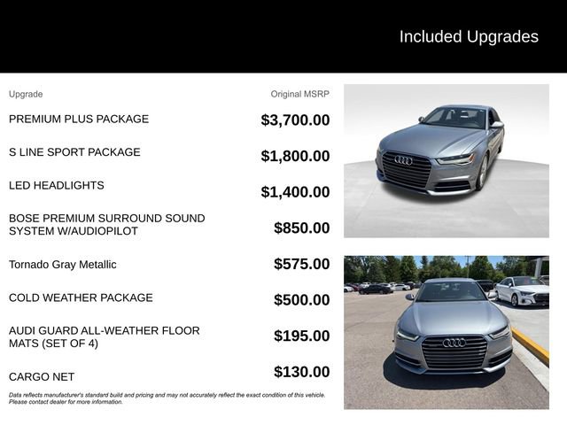 Used 2016 Audi A6 2.0T Premium Plus w/ Premium Plus Package AWD/4WD image 8