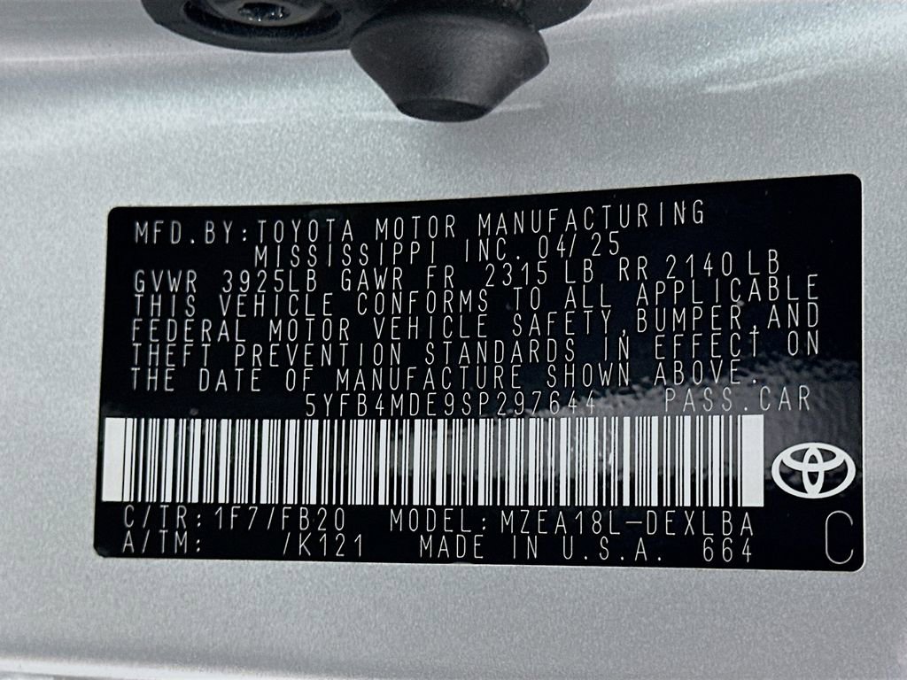 Certified 2025 Toyota Corolla LE FWD image 30