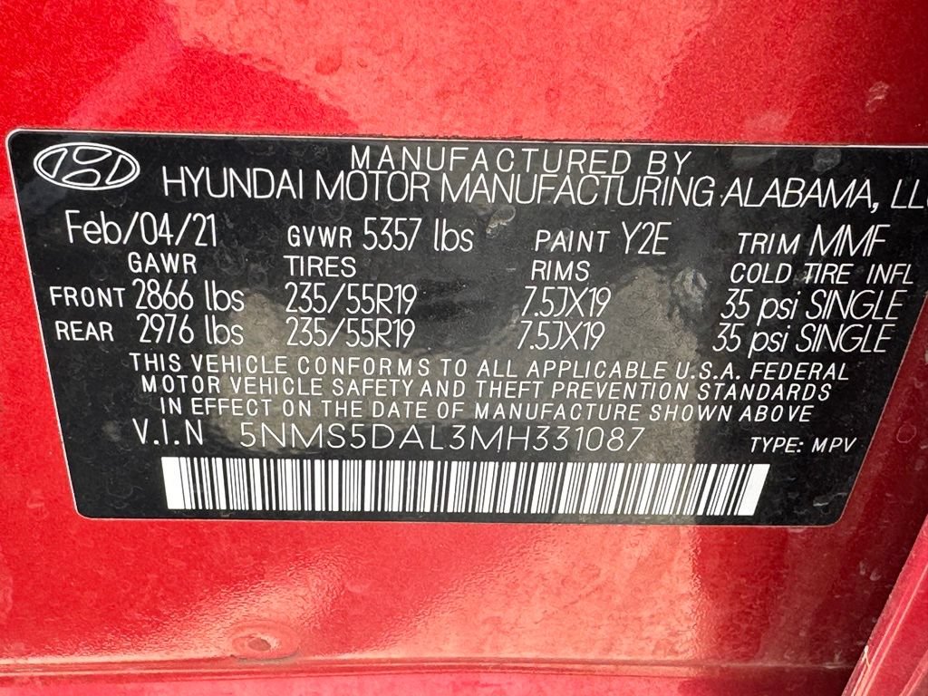 Used 2021 Hyundai Santa Fe Calligraphy AWD/4WD image 46
