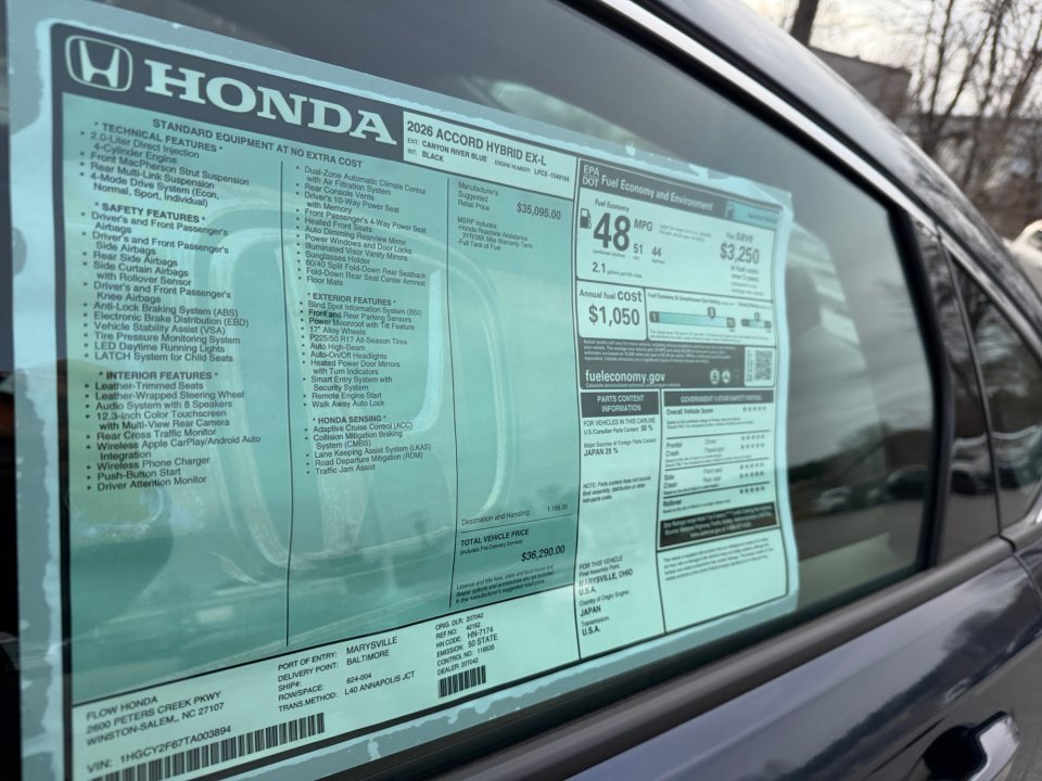 Used 2026 Honda Accord EX-L image 33