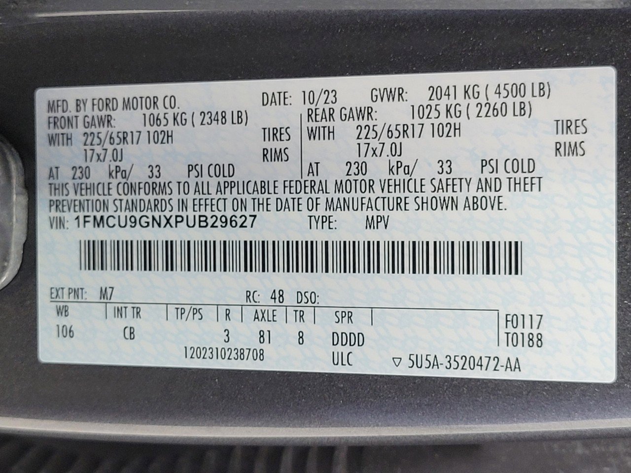 Used 2023 Ford Escape Active image 27