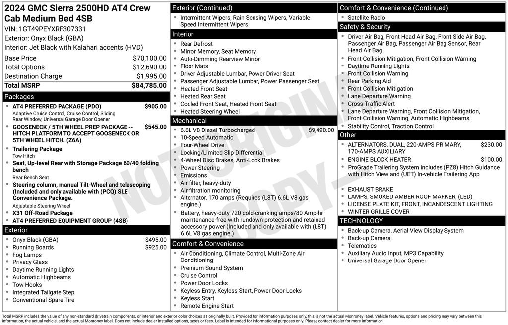 Used 2024 GMC Sierra 2500 AT4 w/ AT4 Preferred Package image 7