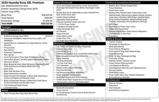 New 2026 Hyundai Kona SEL Premium FWD image 9