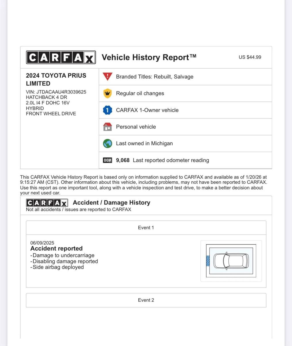 Used 2024 Toyota Prius Limited image 59