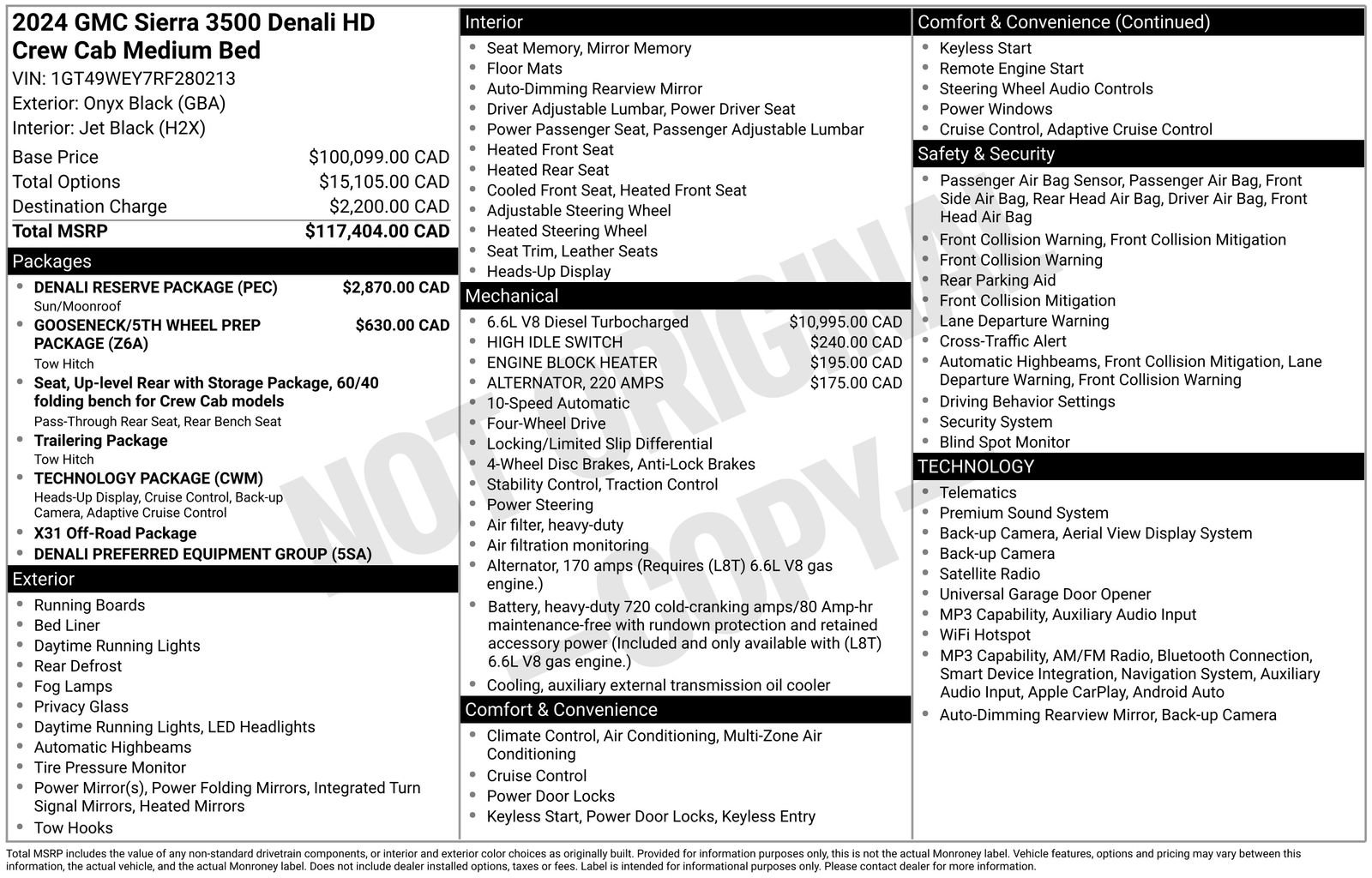 Used 2024 GMC Sierra 3500 Denali w/ Denali Reserve Package AWD/4WD image 35