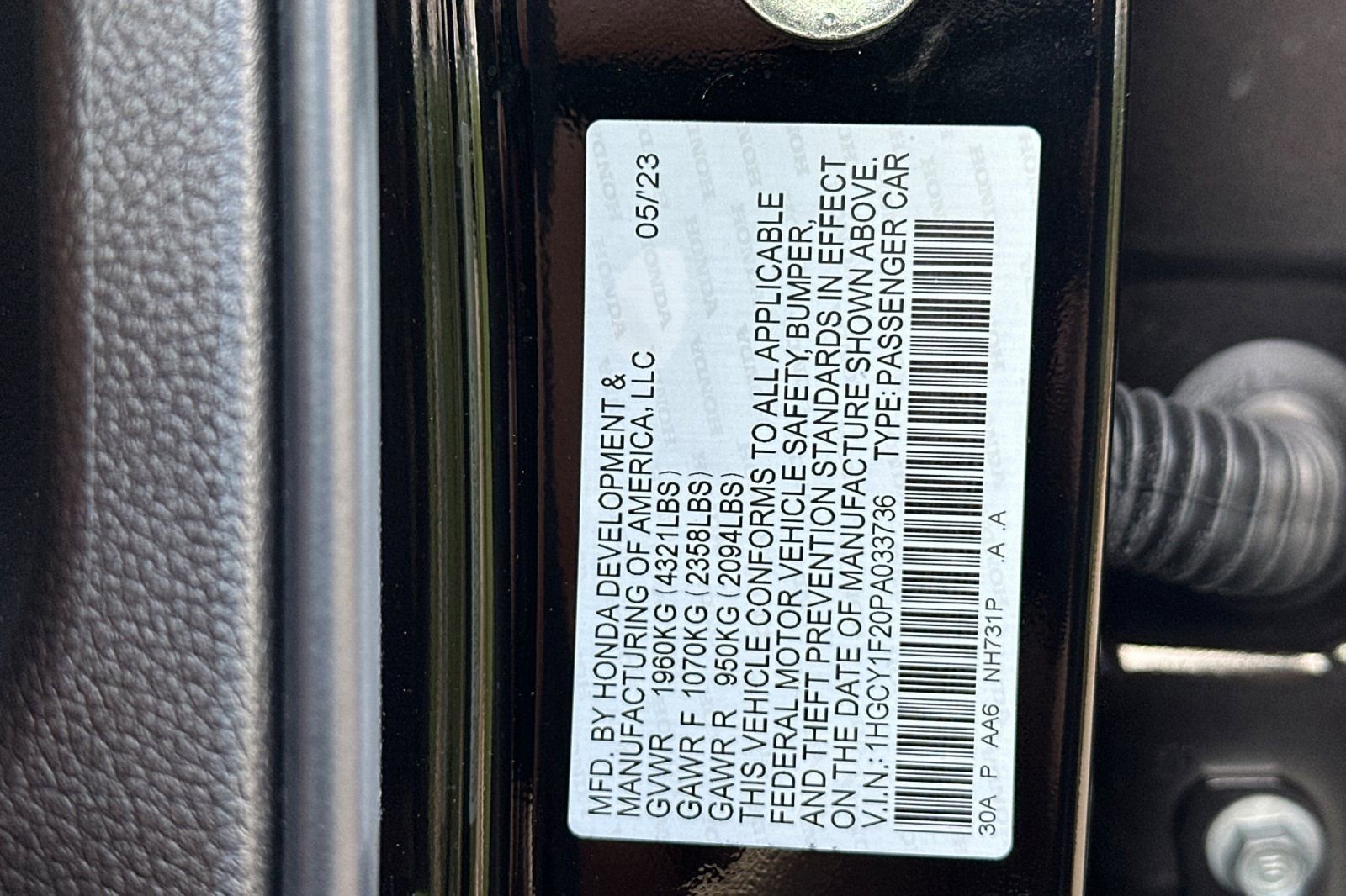 Certified 2023 Honda Accord LX image 33
