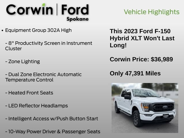 Used 2023 Ford F150 XLT w/ Equipment Group 302A High AWD/4WD image 13