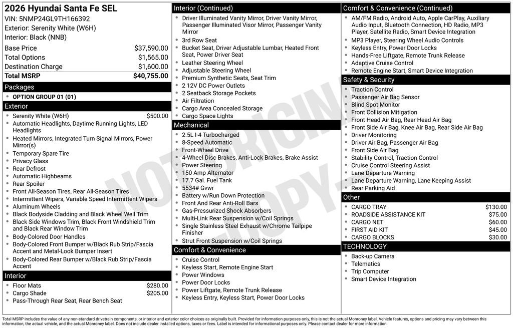 Certified 2026 Hyundai Santa Fe SEL FWD image 31