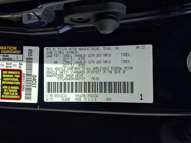 Used 2022 Toyota Tundra SR5 w/ SR5 Premium Package RWD image 31