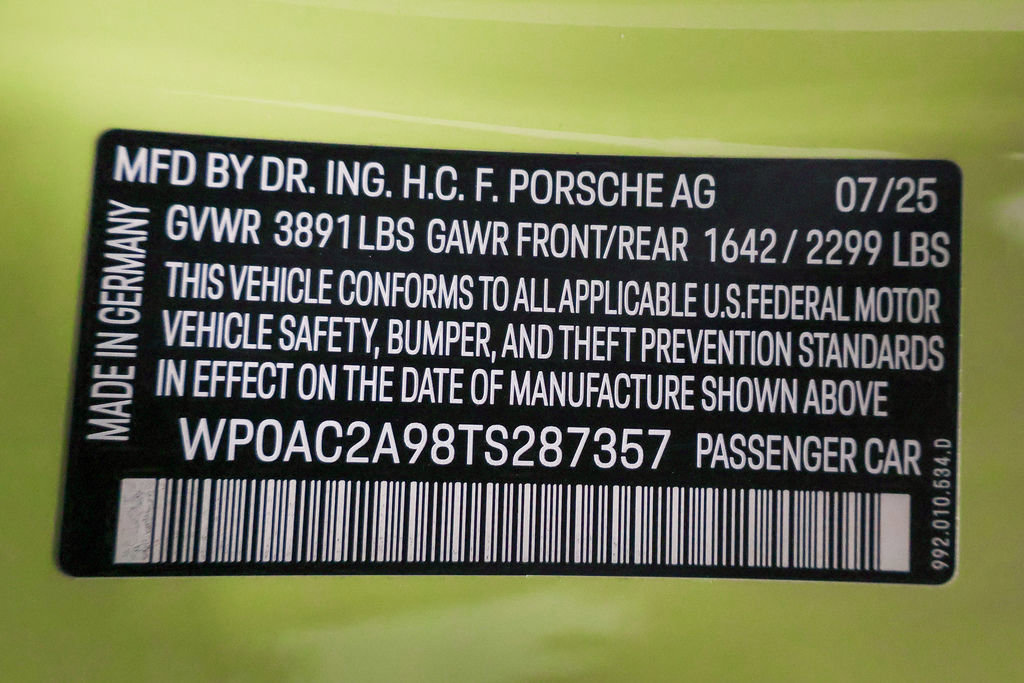 Used 2026 Porsche 911 GT3 w/ Weissach Package image 81