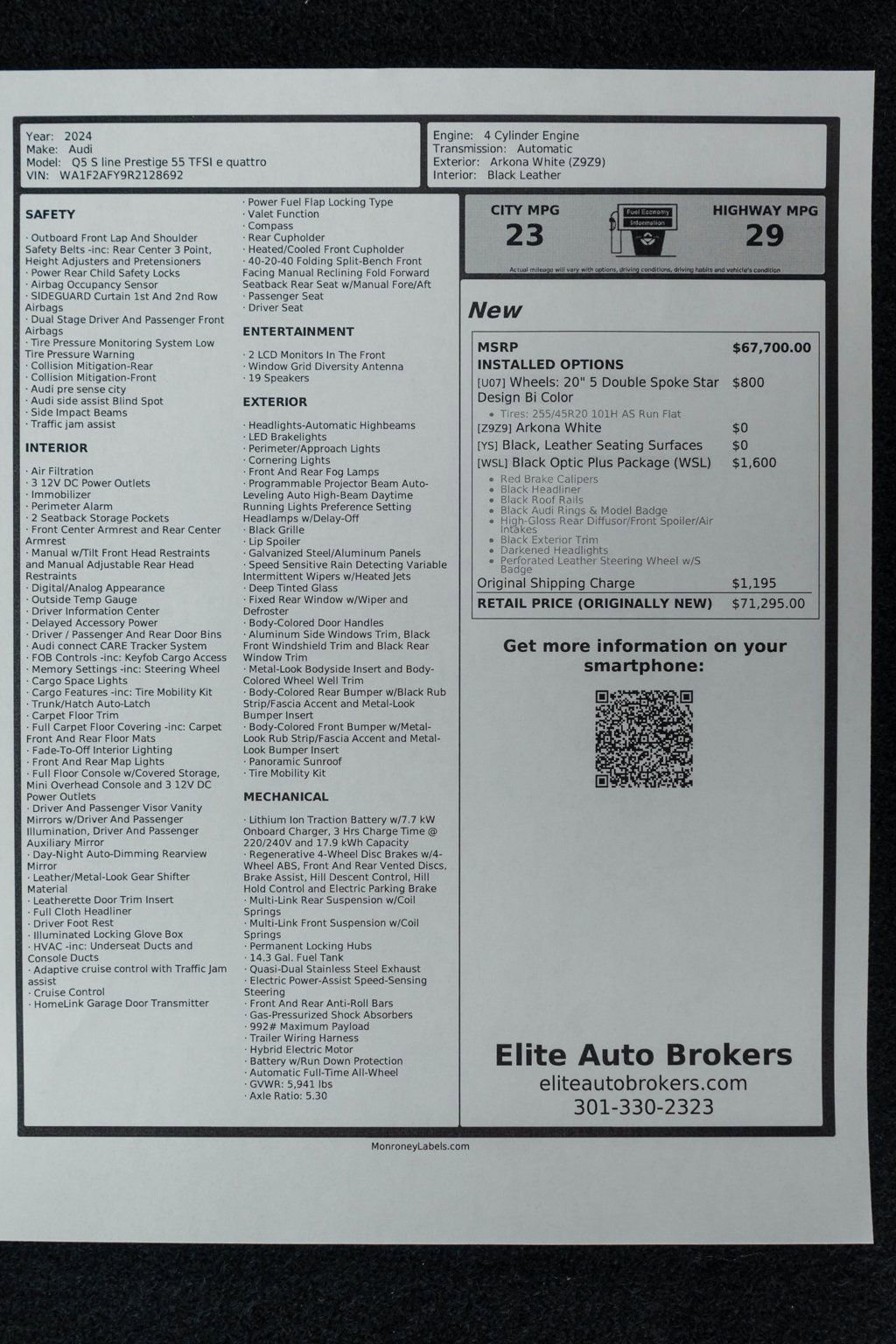 Used 2024 Audi Q5 e Prestige image 63