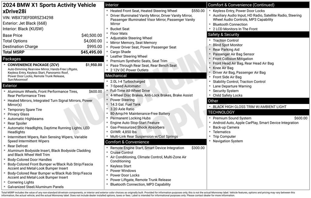 Used 2024 BMW X1 xDrive28i w/ Convenience Package image 3