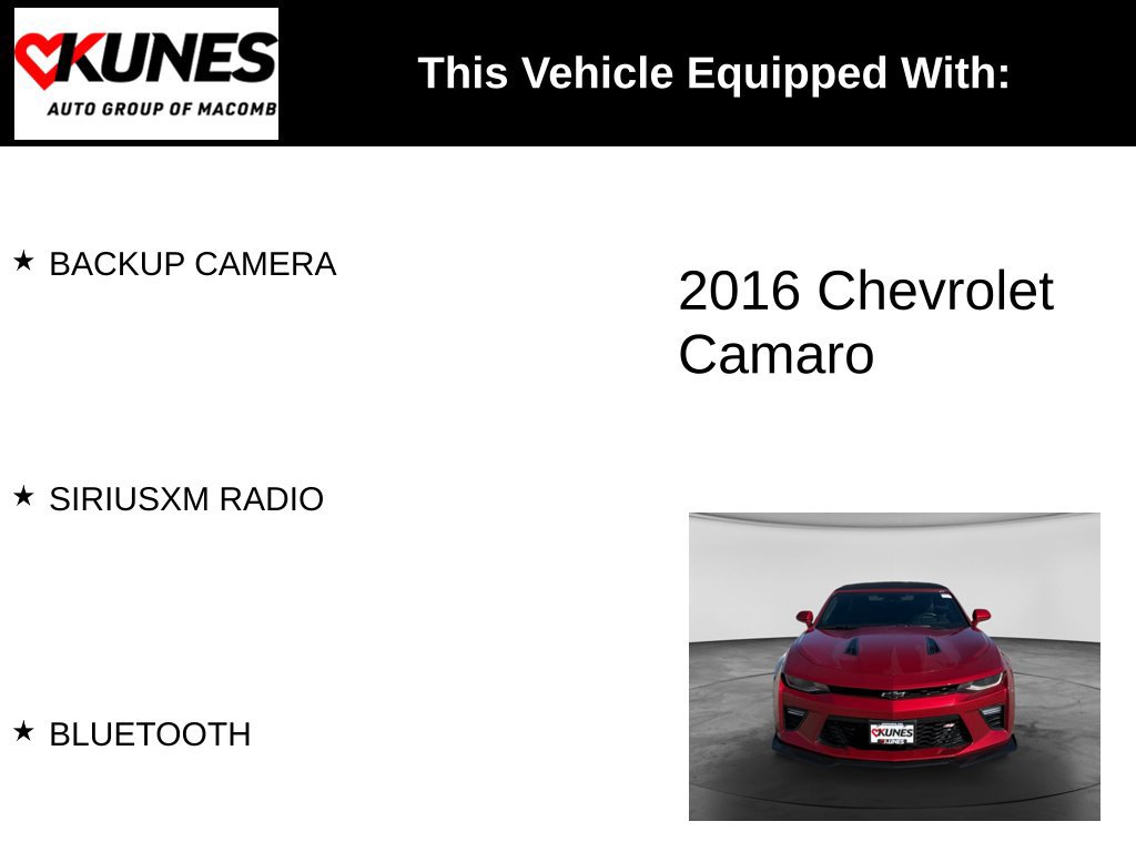 Used 2016 Chevrolet Camaro SS RWD image 3