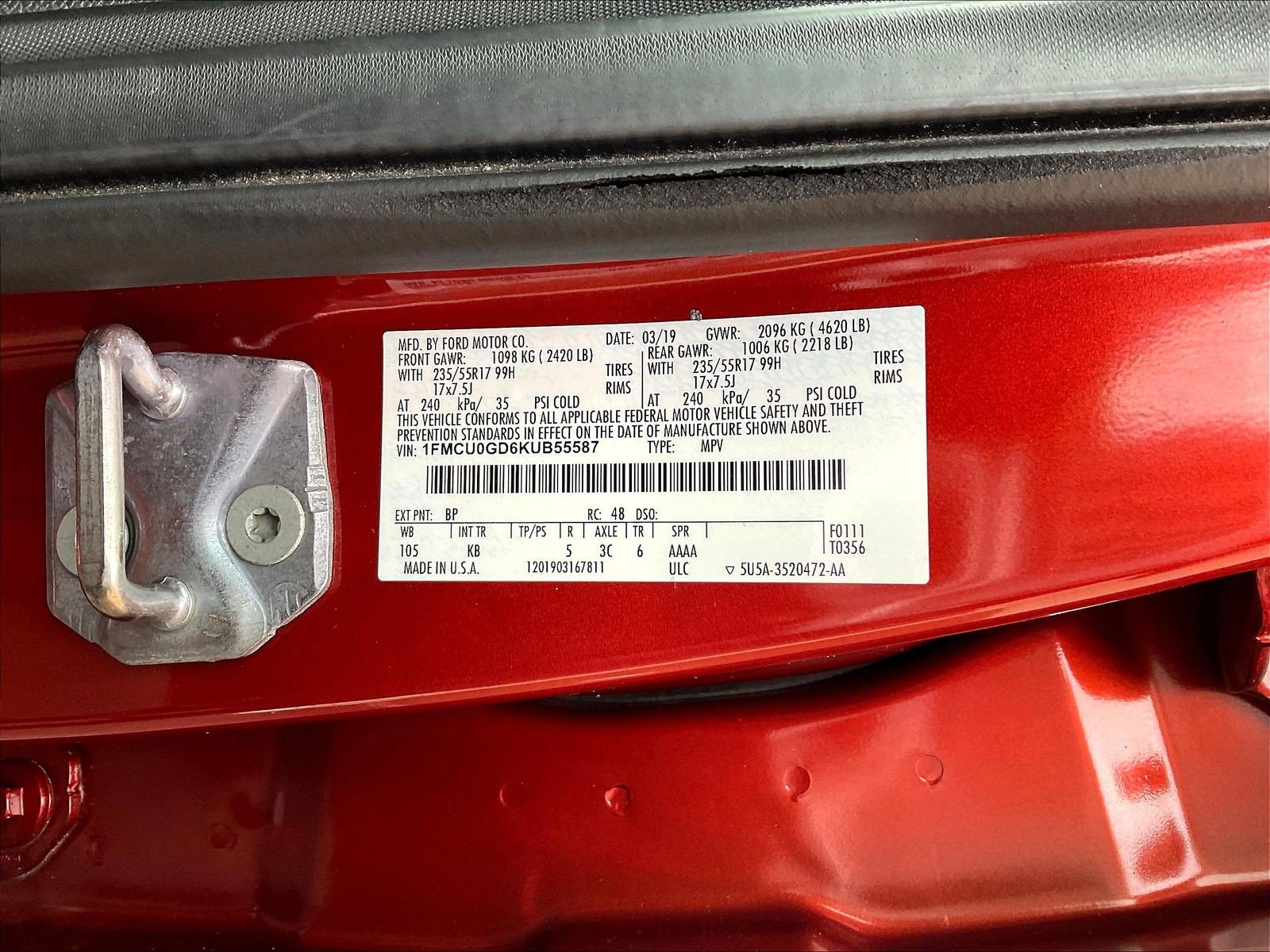 Used 2019 Ford Escape SE FWD image 19