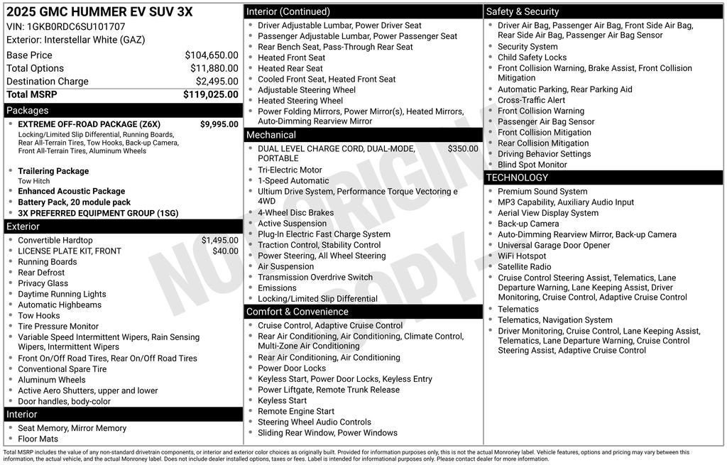 Used 2025 GMC Hummer EV 3X w/ Extreme Off-Road Package AWD/4WD image 41