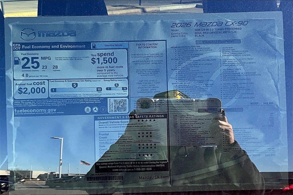 New 2026 MAZDA CX-90 3.3 Turbo w/ Preferred Package image 14