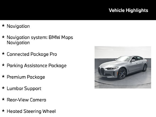 Used 2024 BMW i4 eDrive35 w/ Premium Package RWD image 5