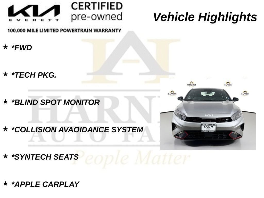 Certified 2023 Kia Forte GT-Line w/ GT-Line Technology Package FWD image 9