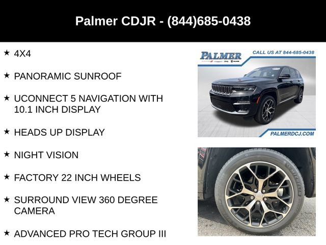 Used 2022 Jeep Grand Cherokee Summit AWD/4WD image 6