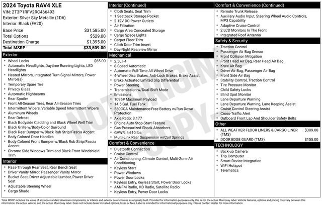 Certified 2024 Toyota RAV4 XLE AWD/4WD image 33