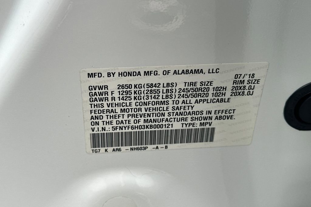 Used 2019 Honda Pilot Elite image 32