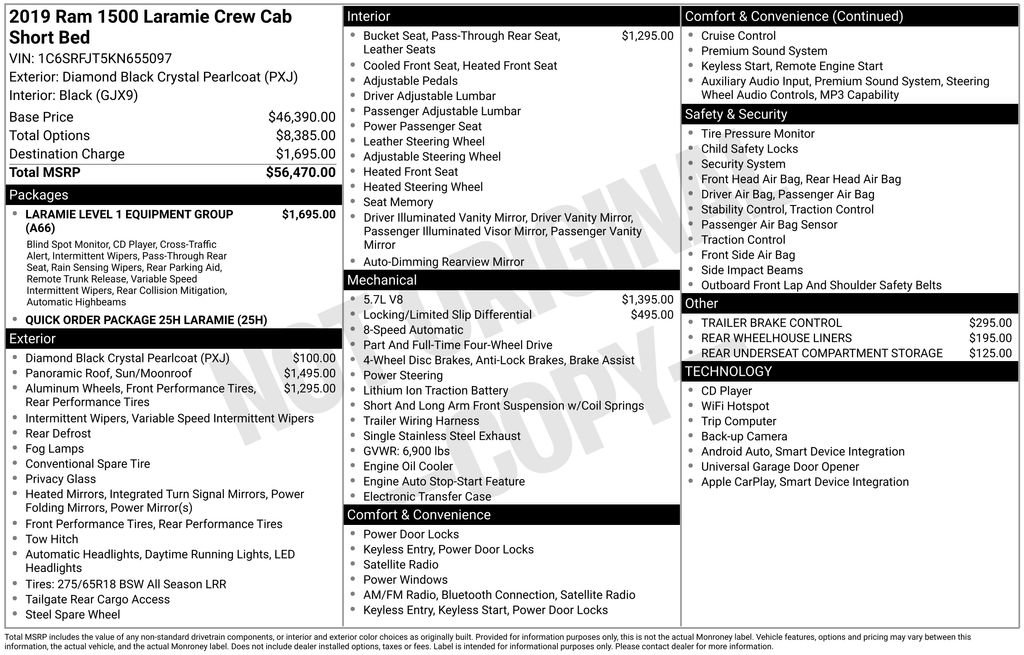 Used 2019 RAM 1500 Laramie AWD/4WD image 4